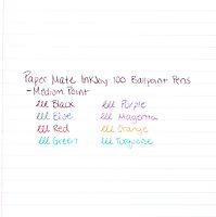 Paper Mate InkJoy 100ST Ballpoint Pen, Capped, Black, 12-Pack