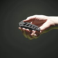 Schrade Delta Class Ventricle Folder 7in with 3in AUS-10 Steel Blade and Aluminum Handle for EDC