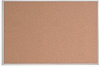 U BRANDS Cork Bulletin Board, Silver Aluminum Frame