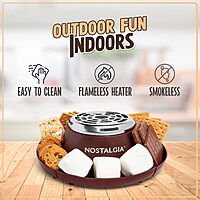 NOSTALGIA Indoor Electric Tabletop S'mores & Fondue Maker