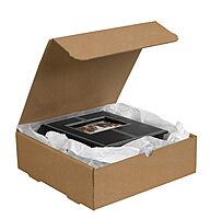 Aviditi Brown Kraft Literature Mailing Boxes, 9 x 9 x 3 Inches, Pack of 50, Crush-Proof, for Shipping, Mailing and Storing