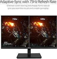 ASUS 23.8”1080P Monitor(VA24DQSB)-Full HD,IPS,75Hz,Speakers Adaptive-Sync Low Blue Light Flicker Free VESA Mountable