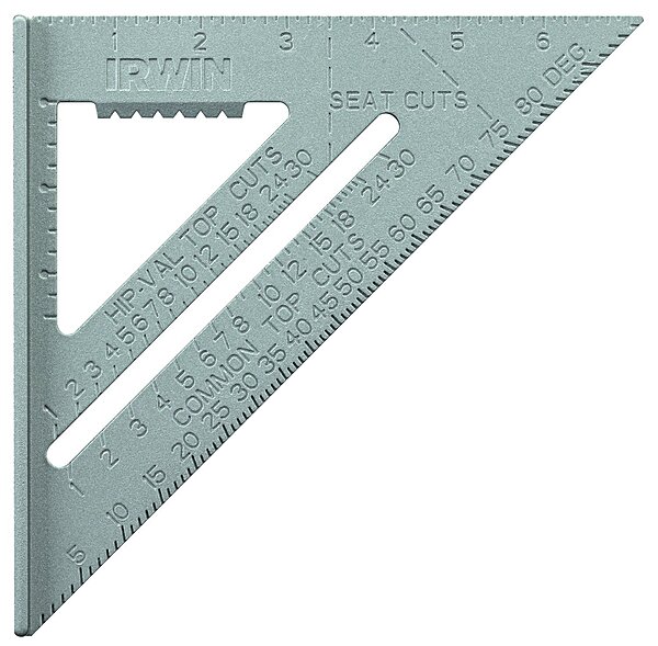 IRWIN Tools Rafter Square, Aluminum, 7-Inch (1794464)