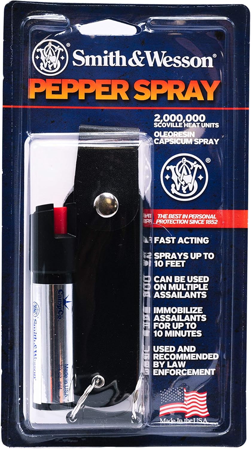 Smith & Wesson Pepper Shield Keychain Quick-Release Pepper Spray for Women