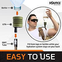 Source Tactical Universal Tube Adapter for Hydration Systems - Olive Green (Without Pouch)