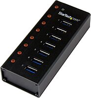 StarTech.com 7 Port USB 3.0 Hub (5 Gbps) - Metal Enclosure - Desktop or Wall Mountable