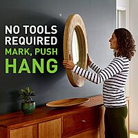 3M CLAW 25 lb. Drywall Picture Hanger with Spot Markers, Heavyweight Hanging Solution for Room Decor and Office Decor, Including Mirrors or Large Art – 4 Pack