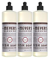 MRS. MEYER'S CLEAN DAY Liquid Dish Soap, Biodegradable Formula, Lavender, 16 fl. oz - Pack of 3 Lavender 48 Fl Oz (Pack of 1)