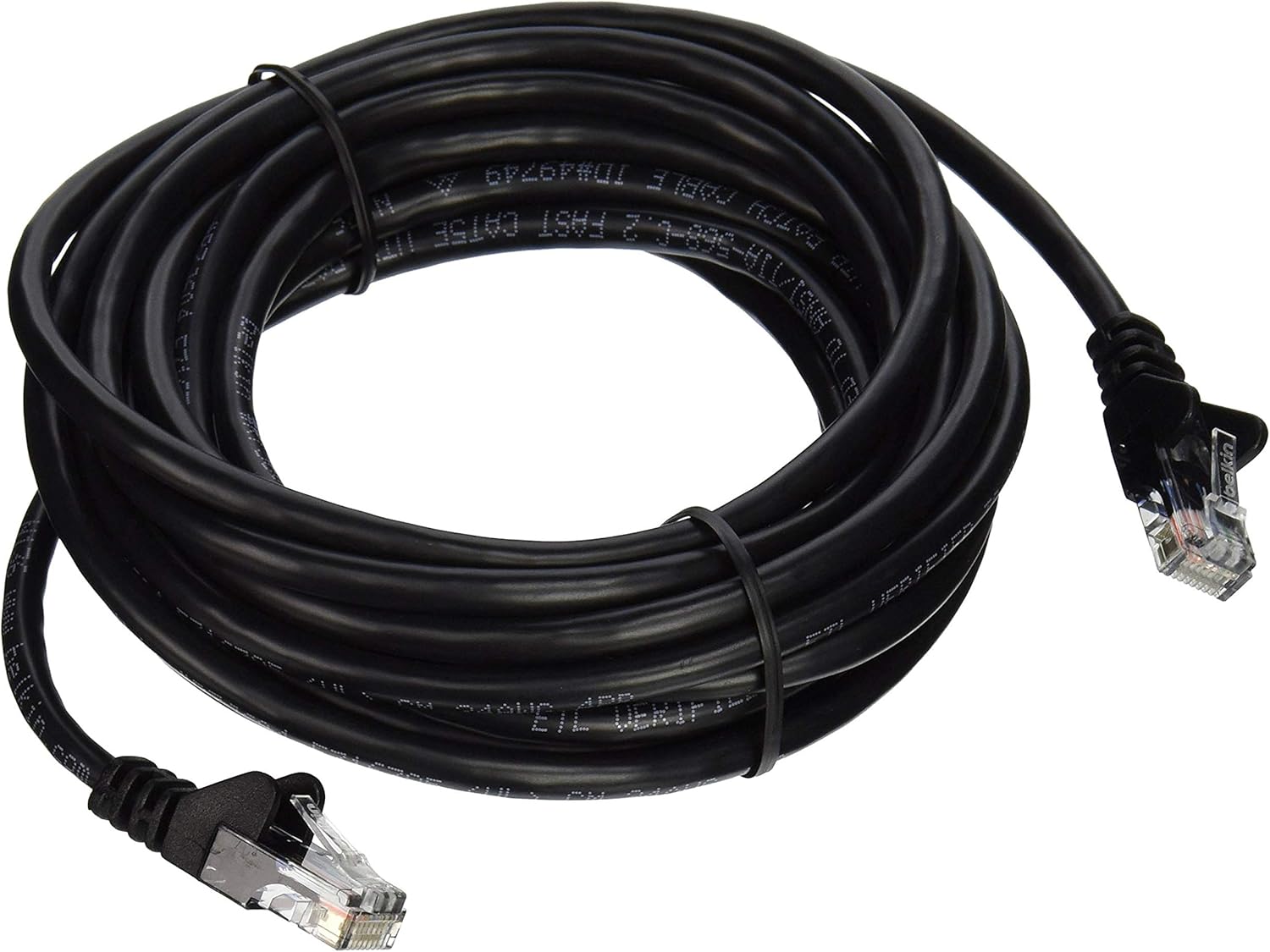 Belkin 15ft CAT5E Black Patch Cord Snagless (A3L791-15-BLK-S)