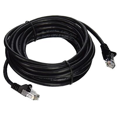 Belkin 15ft CAT5E Black Patch Cord Snagless (A3L791-15-BLK-S)