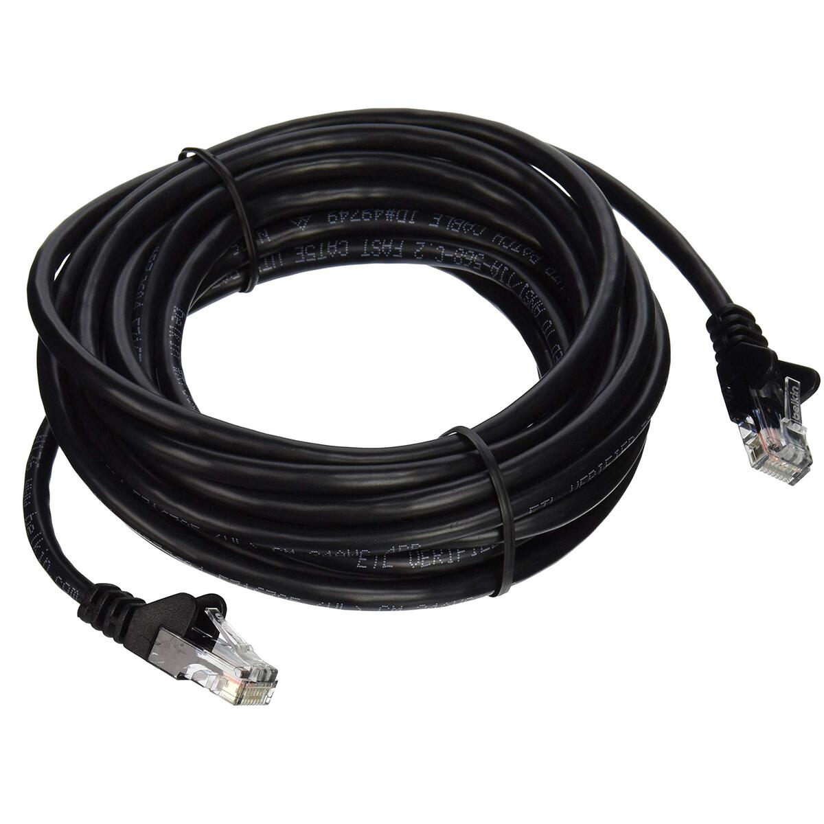 Belkin 15ft CAT5E Black Patch Cord Snagless (A3L791-15-BLK-S)