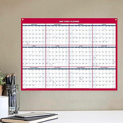 AT-A-GLANCE Reversible Erasable Wall Calendar, Vertical/Horizontal