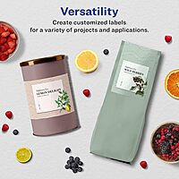 Avery Glossy White Rectangle Labels, Sure Feed Technology, 8" x 3.5", Print-to-The-Edge, Permanent Adhesive, Laser/Inkjet Printable