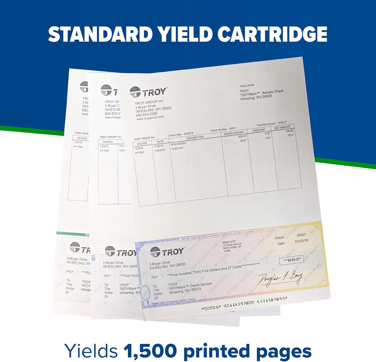 3001 MICR Toner Secure Standard Yield Cartridge, Check Printing, Coordinating HP Part Number: W1380A, Yields 1500 Pages