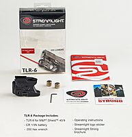 Streamlight 69273 TLR-6 100-Lumen Tactical Weapon Light with Integrated Red Aiming Laser Designed Exclusively and Solely
