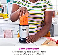 Magic Bullet Blender, Small, Silver, 11 Piece Set 11 Piece Blender Set Silver/Black