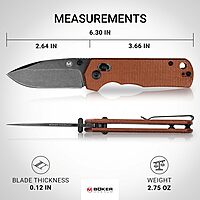 Böker MAGNUM Rockstub Brown Micarta -01SC710