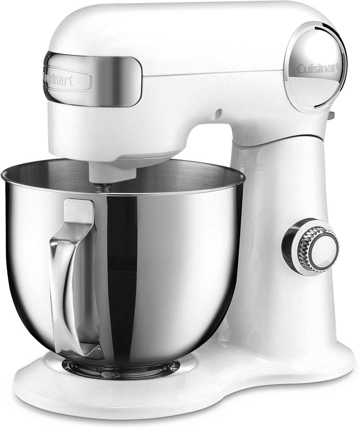 Cuisinart Stand Mixer, 12 Speed, 5.5 Quart Stainless Steel Bowl, Chef’s Whisk, Mixing Paddle, Dough Hook, Splash Guard