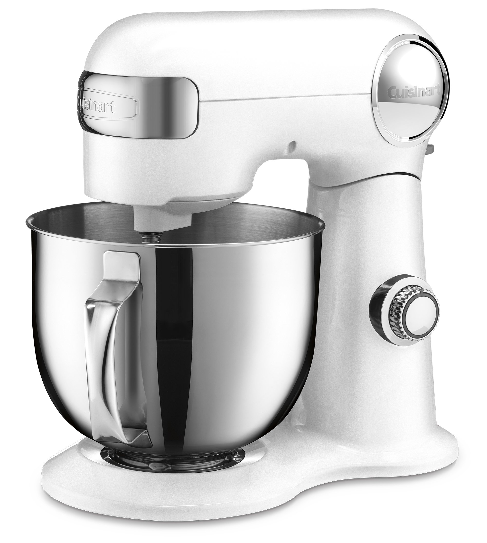 Cuisinart Stand Mixer, 12 Speed, 5.5 Quart Stainless Steel Bowl, Chef’s Whisk, Mixing Paddle, Dough Hook, Splash Guard