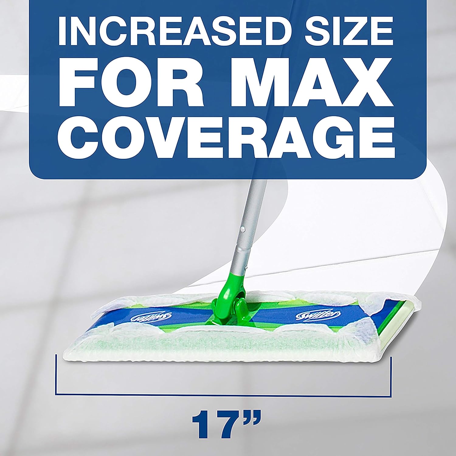 Swiffer Max Dry Cloth Refills - 17.9 x 10, White, 16/Box