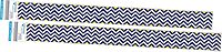 Barker Creek Double-Sided Border 2-Pack, Navy & Yellow Chevron, Decorate Galore with 70' of Border
