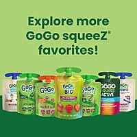 GoGo squeeZ Applesauce and Fruit Puree, Apple Apple, 3.2 oz (Pack of 18), Unsweetened Fruit Snacks for Kids, Gluten Free