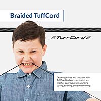 Cyber Acoustics Stereo PC Headset (AC-6008), 3.5mm Connection, Unidirectional Microphone with Flexible Boom for PC & Mac; Perfect for Classroom or Home