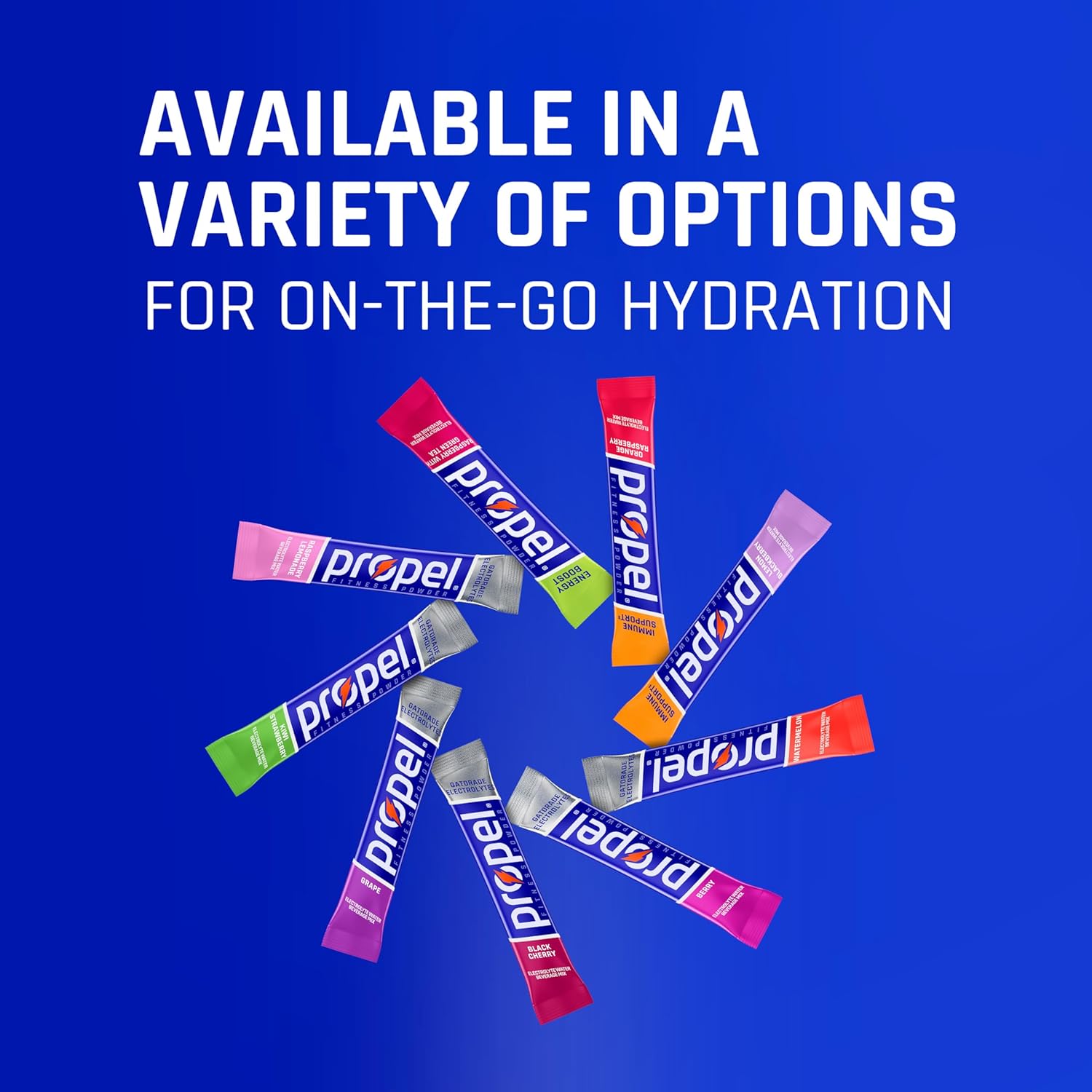 PROPEL Electrolyte Enhanced Water Drink Mix Powder Packets, Zero Calorie & Zero Sugar