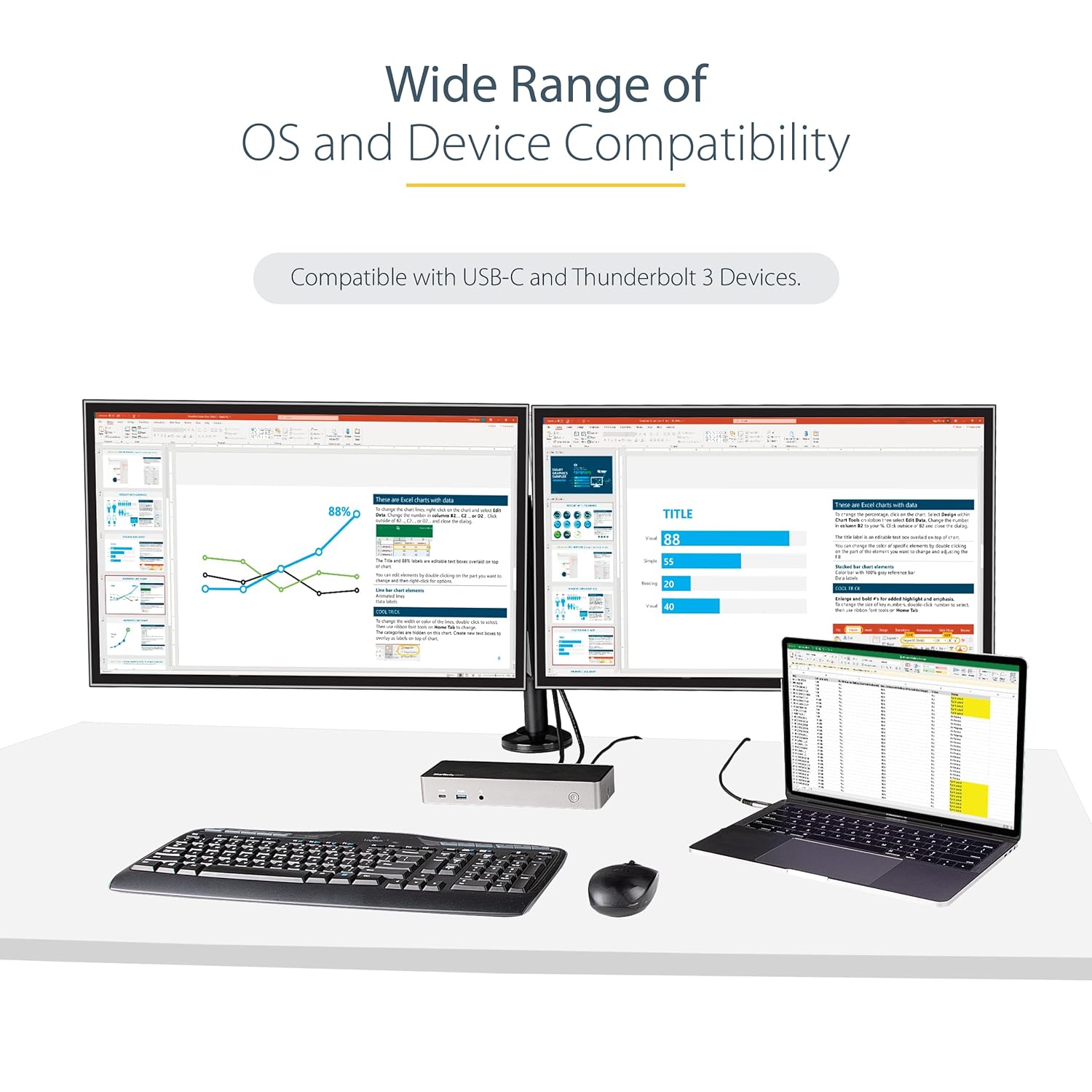 StarTech.com USB-C to USB-C Cable - USB 3.2 Gen 2 10Gbps, 100W PD, DP Alt Mode