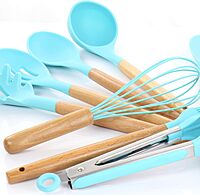 MegaChef 12-Piece Silicone and Wood Utensil Set