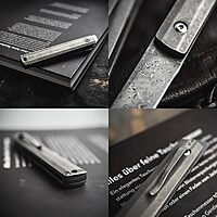 BÖKER PLUS Wasabi Damascus - Slipjoint pocket knife with titanium handle scales