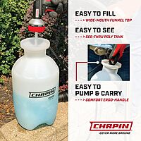 CHAPINO Pump Sprayer with SureSpray Anti-Clog Filter
