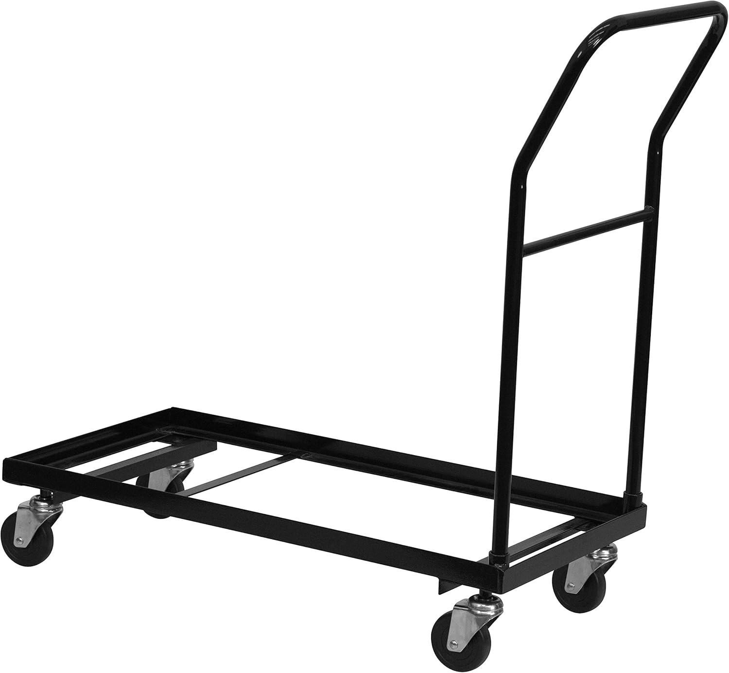 Flash Furniture Kaden L-Shaped Folding Chair Dolly for Large Events, Commercial Grade Steel Folding Chair Cart