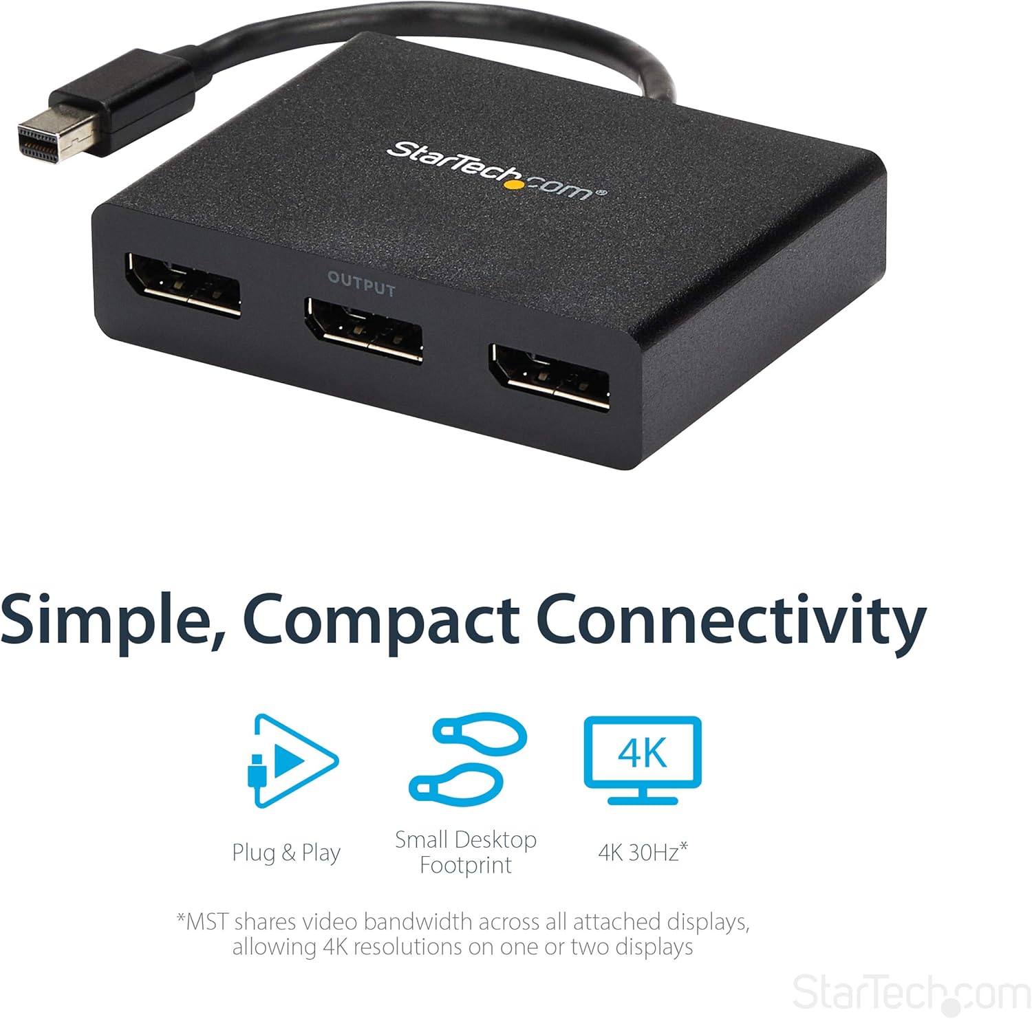 StarTech.com Mini DisplayPort to DisplayPort MST Hub