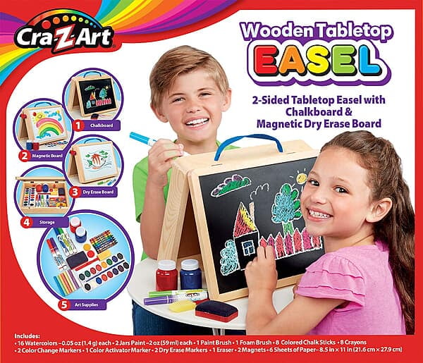 Cra-z-Art Wooden Tabletop EASEL 5-in-1
