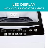 BLACK+DECKER Portable Washer, Top-Load with Stainless Steel Tub