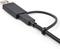 StarTech.com 3ft/1m USB-C Cable with USB-A Adapter Dongle, USB-C to C (10Gbps/PD), USB-A to C (5Gbps), 2-in-1 USB C Cable for Hybrid Dock