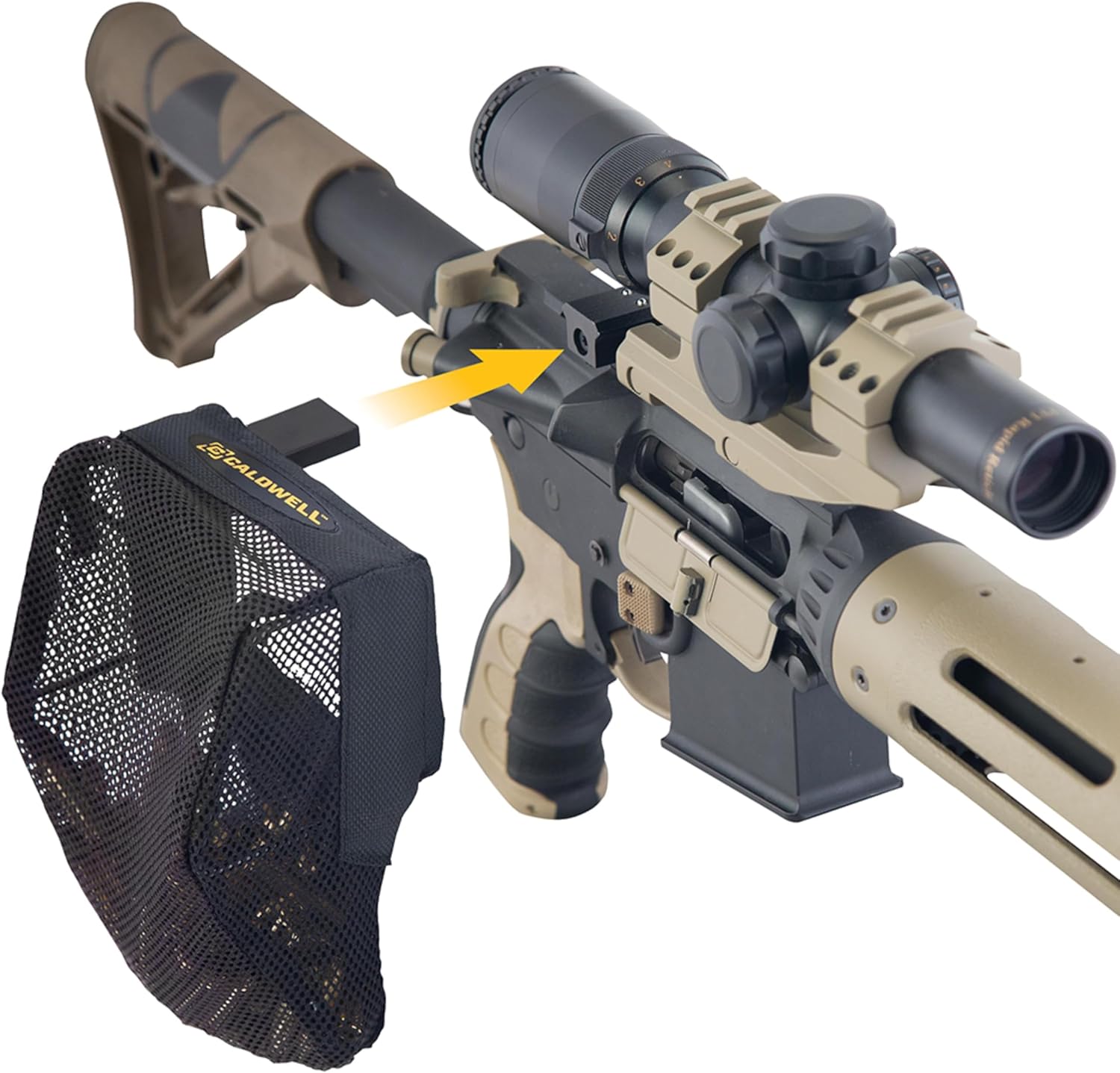 CALDWELL Brass Catcher - Heat-Resistant Mesh, Collapsible & Mountable