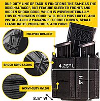 HIGH SPEED GEAR Duty Double Pistol TACO MOLLE Mag Pouch