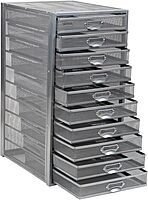 Mind Reader Metal Mesh Desk Organizer - Multi-Purpose Desktop File Storage