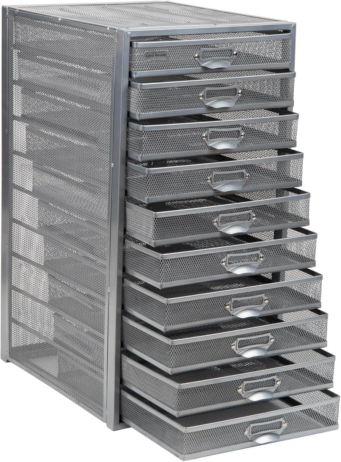 Mind Reader Metal Mesh Desk Organizer - Multi-Purpose Desktop File Storage