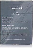 MegaChef La Vague 20 Piece Flatware Utensil Set, Stainless Steel Silverware Metal Service for 4 in Matte Gold