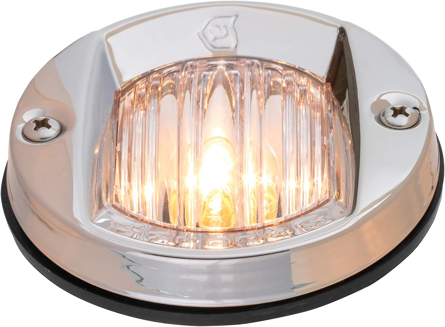attwood 6356D7 Round Incandescent Marine Boat 3-Inch Flush Transom Light with 7.5-Watt Lamp