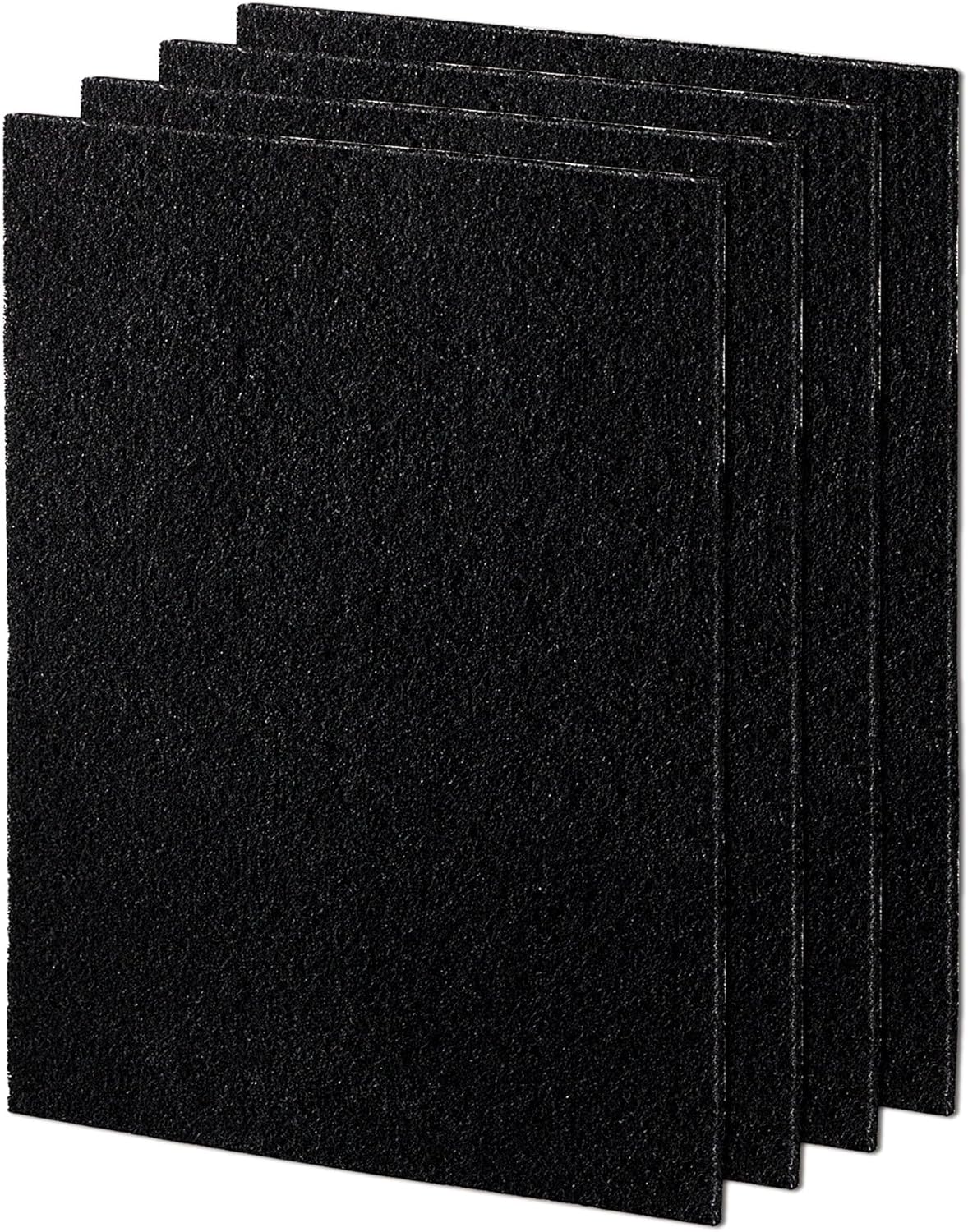Fellowes Carbon Filters for AeraMax Air Purifiers - 4 Pack (9324201),Black, 16.1" x 12.4" x 0.2"
