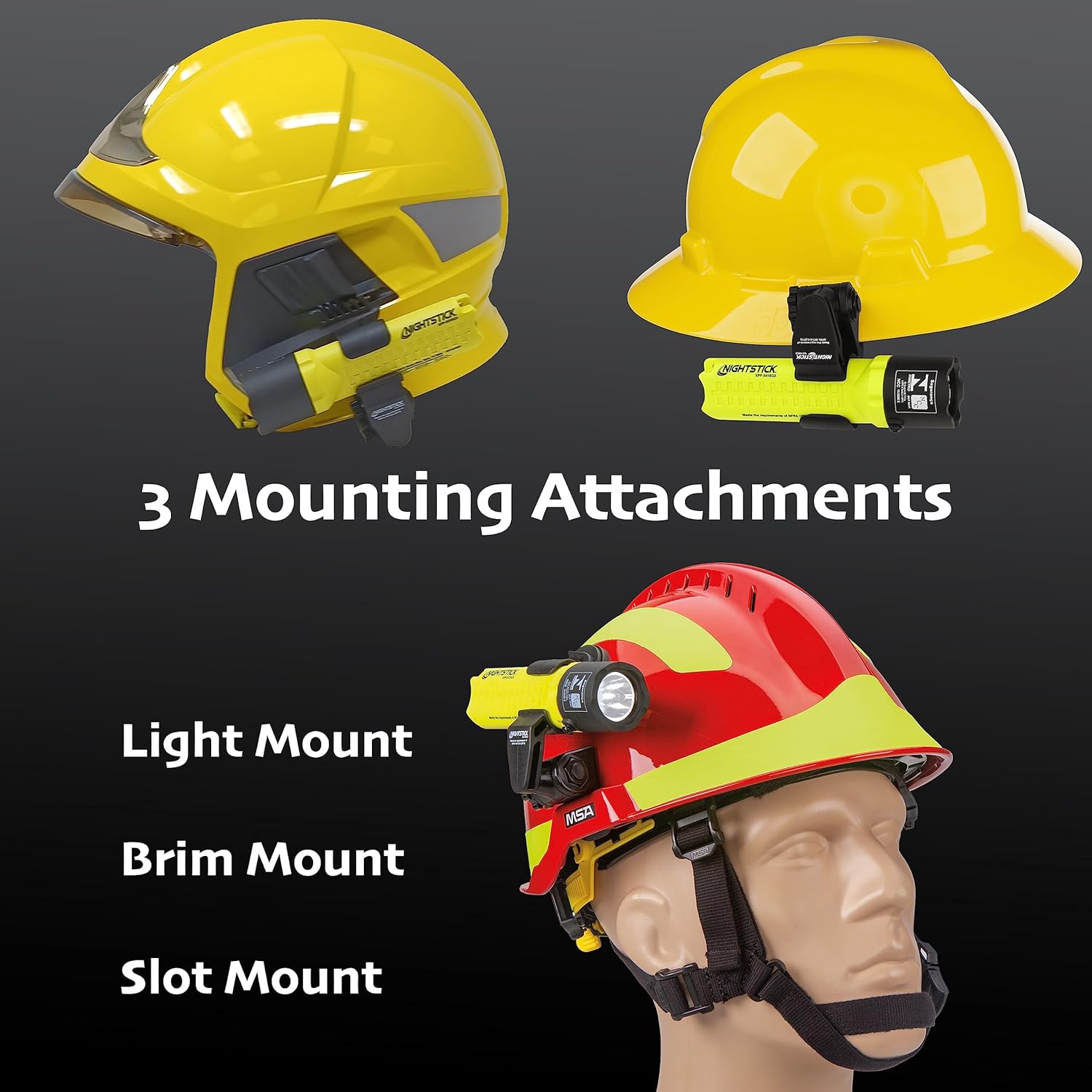 Nightstick XPP-5418GX-K01 Intrinsically Safe Flashlight Kit withHelmet Mounts-3 AA (not Included) -Green-UL913 / ATEX