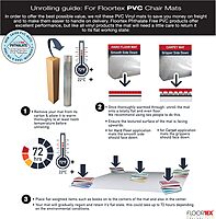 Floortex® Advantagemat® Vinyl Lipped Chair Mat for Carpets up to 3/8" - 36" x 48"