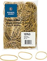 Business Source Quality Rubber Bands - Size: #33 - 3.5in Length x 0.1in Width - Sustainable - Rubber - Crepe - 600 / Pack