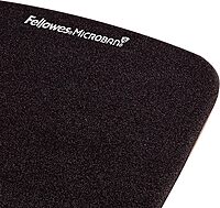 Fellowes® PlushTouch™ Mouse Pad With Wrist Rest, Black