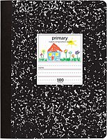 Office Depot® Brand Primary Composition Book, 7-1/2" x 9-3/4", Unruled/Primary Ruled, 100 Sheets Per Book, Pack Of 4 Books