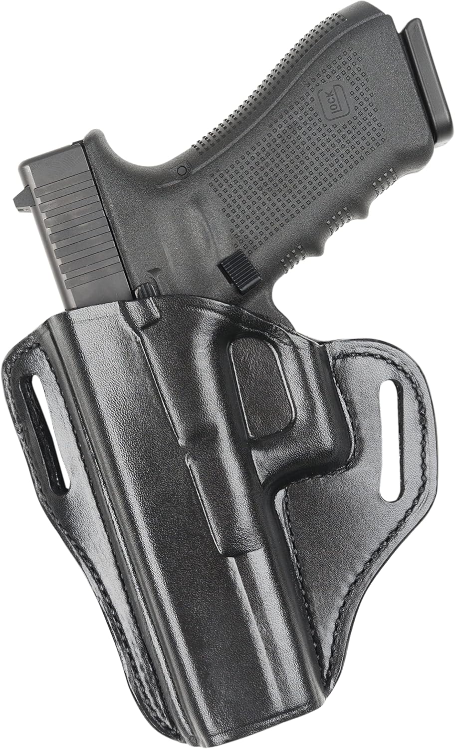 BIANCHI Model 57 Remedy Open-Top Full-Grain Leather Belt Slide Holster